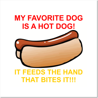 Hot Dog Posters and Art